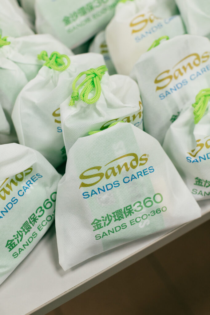 Hygiene kits packed by Sands China | Hong Kong CSR program with Clean the World Asia
